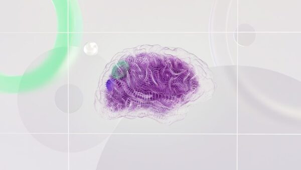 Conceptual image showing text, audio waves, and image icons flowing into a central AI processor, representing multimodal AI.