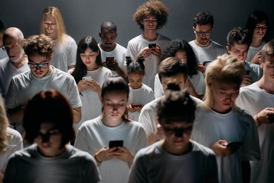 A diverse group of individuals – a student with a laptop, a freelancer on a tablet, and a family looking at a phone – all connected by digital lines, symbolizing cloud access from different devices and locations.