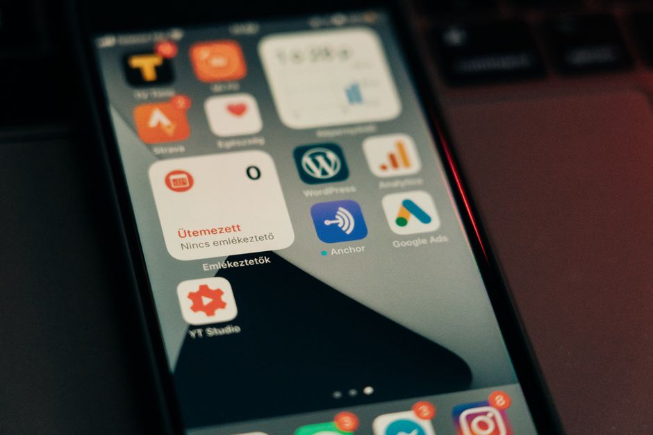 A smartphone screen displaying a 'Storage Full' warning message with app icons in the background.